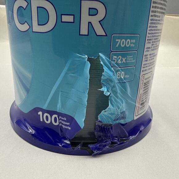 Verbatim CD-R 700MB 80Min 52X Speed Recordable Compact Disc 100 Pack *READ... - Picture 6 of 13